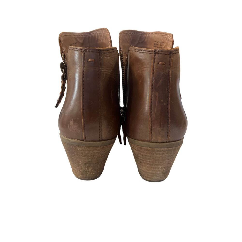 Frye 3471733 Judith Zip Ankle Booties Womens Wheat Brown Leather Size 7.5 - Picture 4 of 10